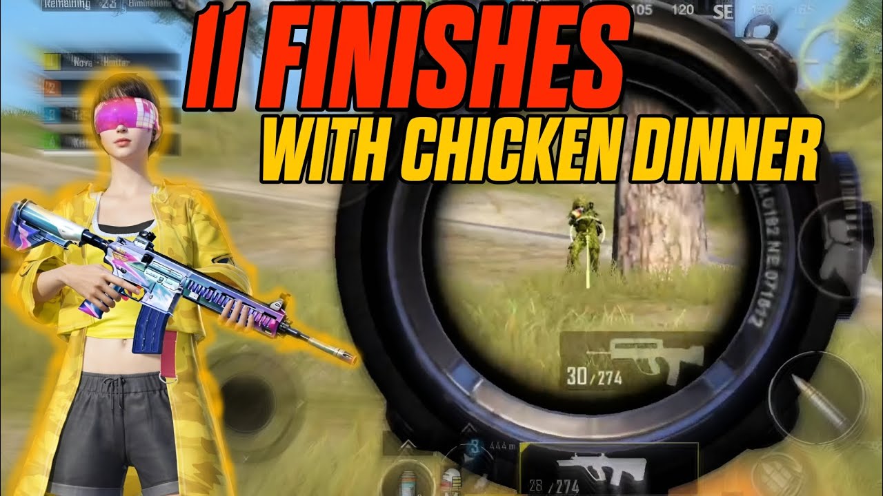 11 FINISHES WITH CHICKEN DINNER | BGMI |  BGMI GAMEPLAY 