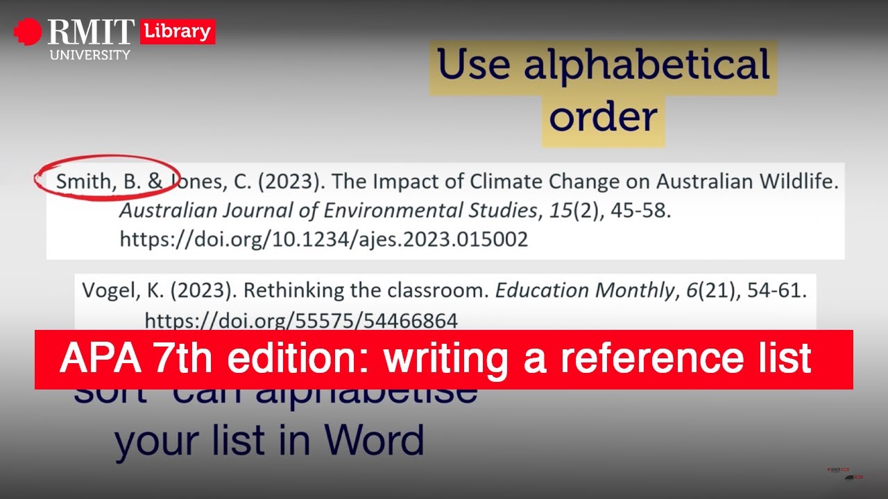APA 7-е издание: написание списка литературы