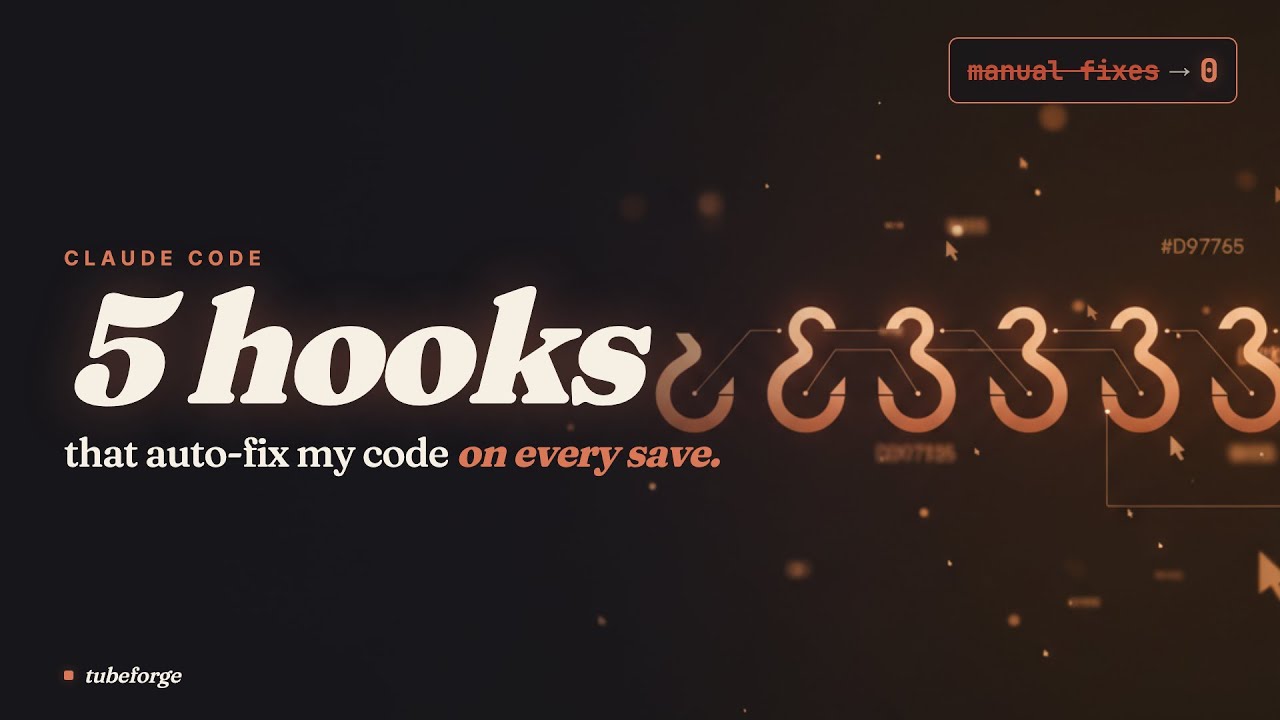 5 Claude Code hooks that auto-fix my code