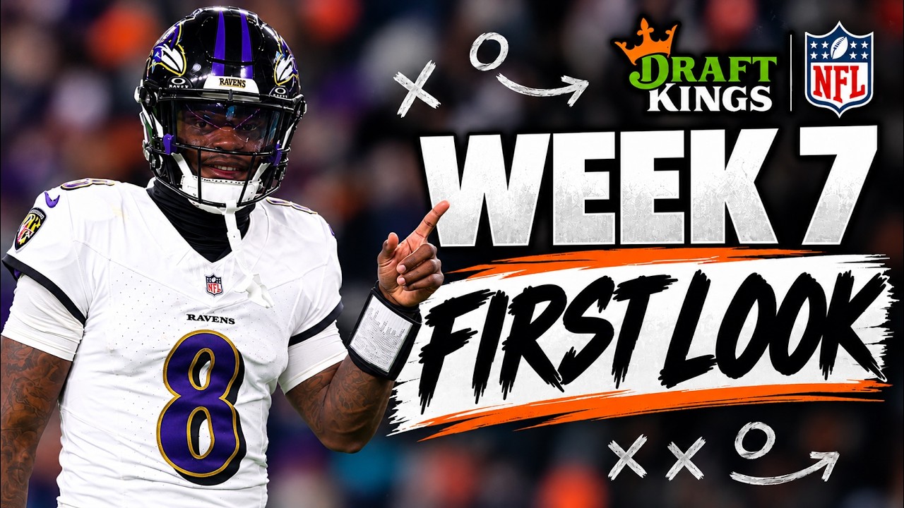NFL DFS Week 7 FIRST LOOK | Best DraftKings Plays, Stacks & Early Values