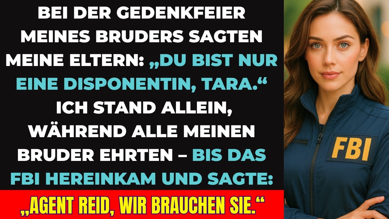 Auf der Gedenkfeier meines Bruders nannten sie mich „Nur eine Disponentin“ – bis das FBI sprach