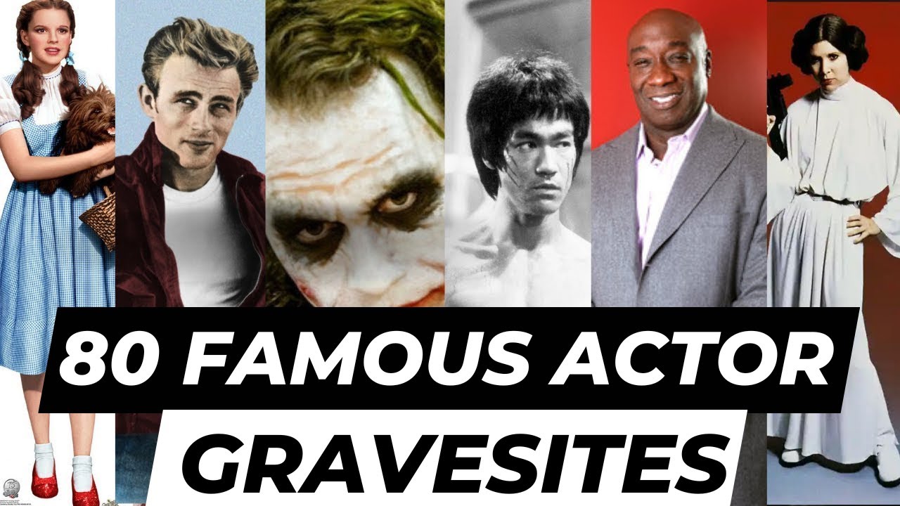 I Visit 80 Famous Actors Graves [Celebrity Graves Montage]