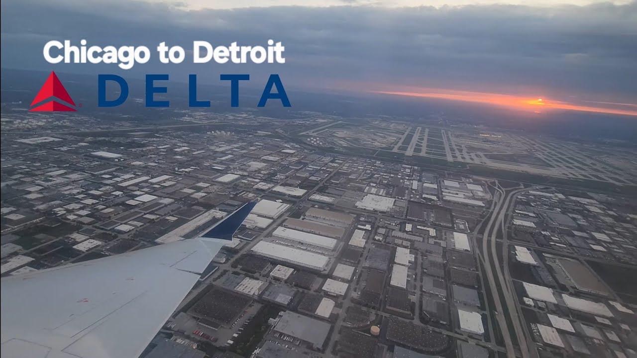 [4K][60fps] Chicago ORD - Detroit DTW Delta Connection CRJ 900 Full Flight Trip Report