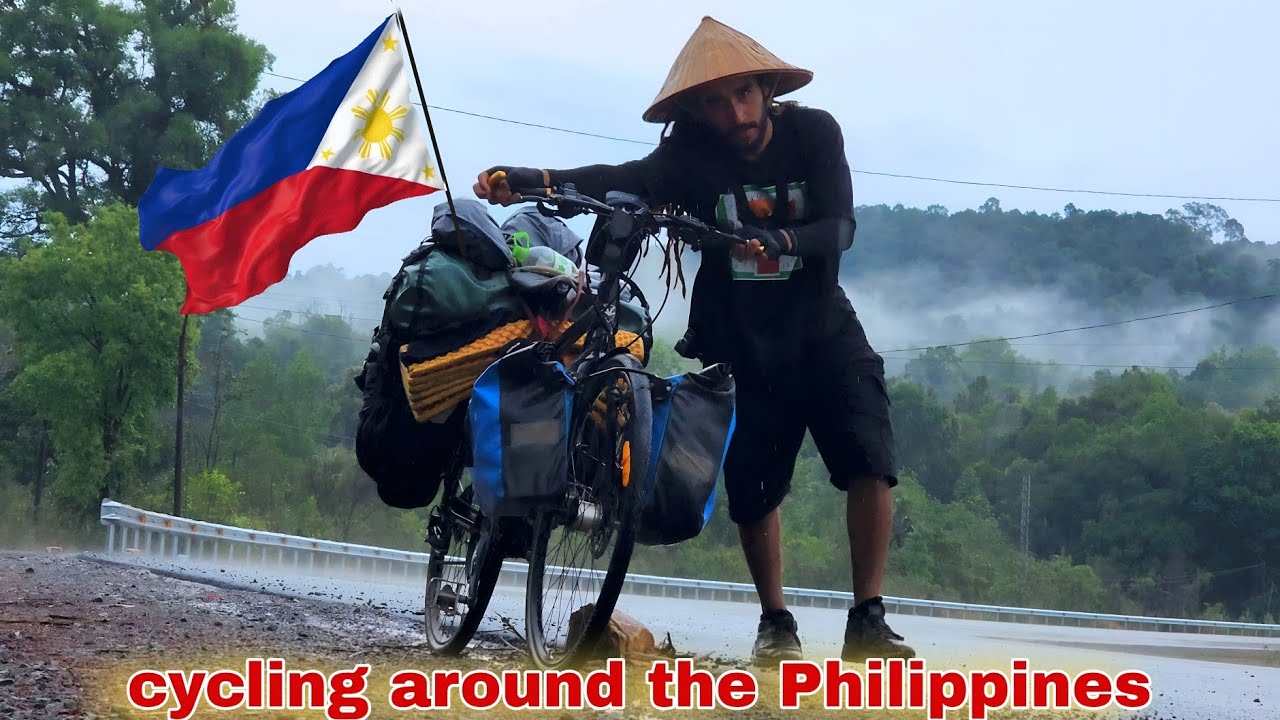 V68🇵🇭: Дикий лагерь на этом острове... Безопасно?? Велопрогулка по Филиппинам! 🌴🚴&zwj;♂️⚠️