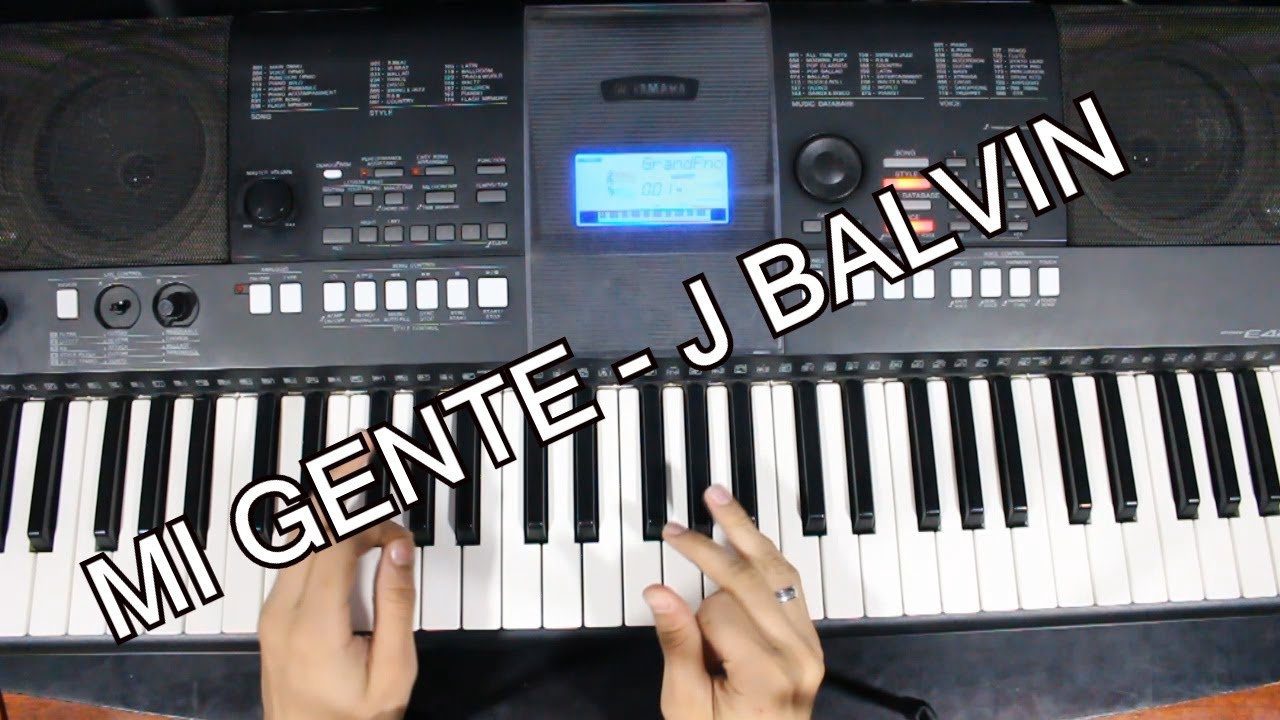 J Balvin - Mi Gente / Tutorial Piano (Acordes Para Cantar )