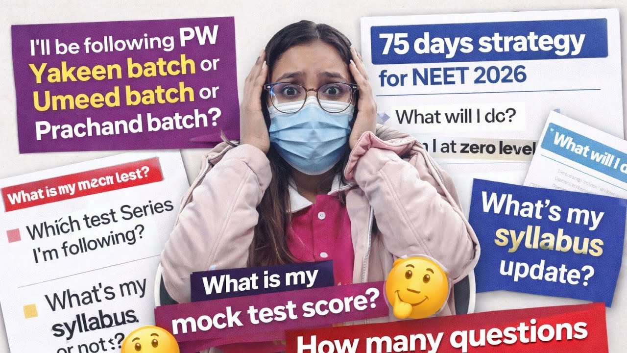 Clearing NEET in 75 Days – My Final Comeback Strategy 🚀Follow this or loose your SELECTION 😱 | vlog|