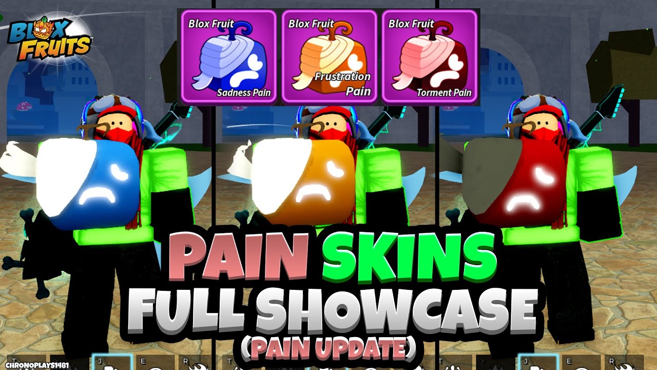 ALL Pain Skins FULL SHOWCASE! (Blox Fruits Pain Update)