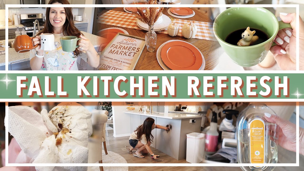 FALL KITCHEN REFRESH | cleaning motivation & cozy fall decorating