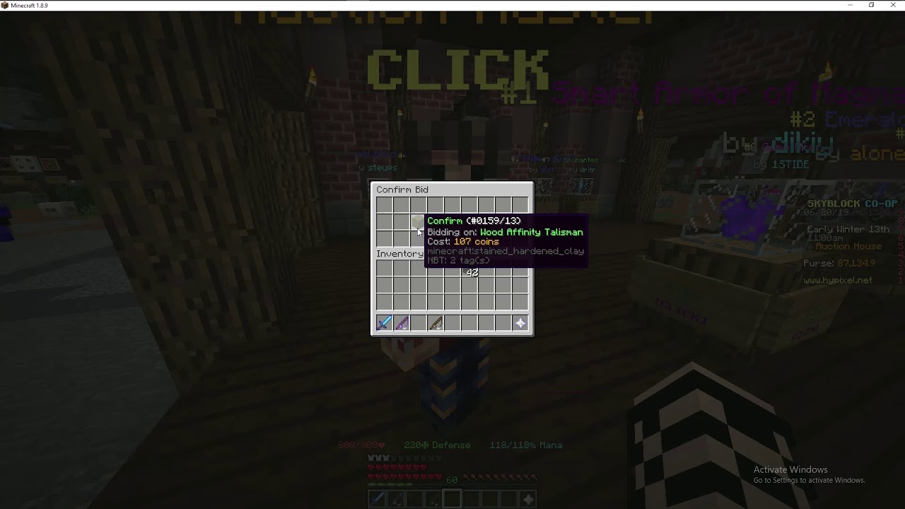 Hypixel Skyblock: Auction House Sniping