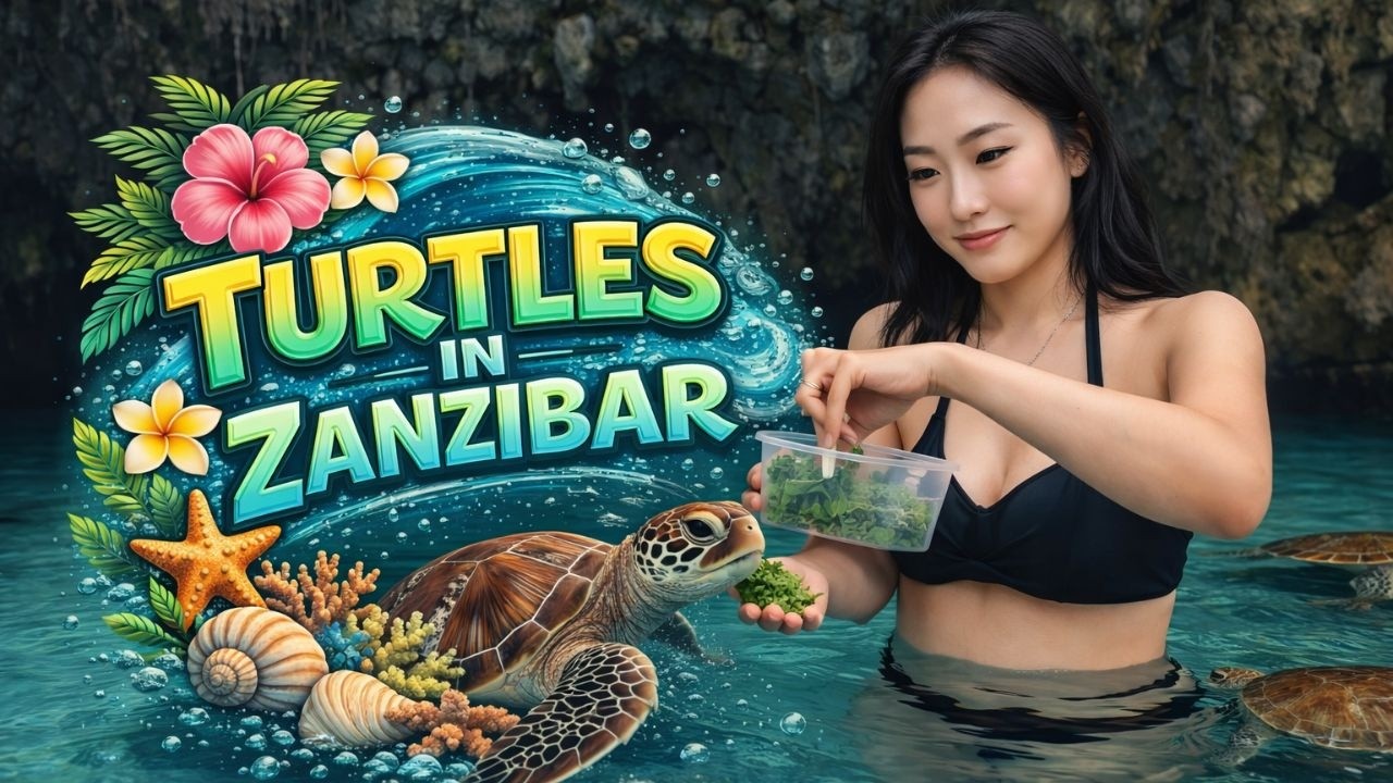 Swimming with ancient Giants. The sea turtles of Zanzibar