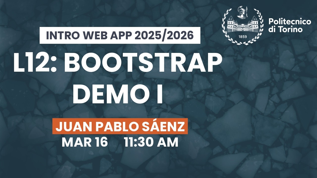 IWA 25/26 - L12: Bootstrap Demo I