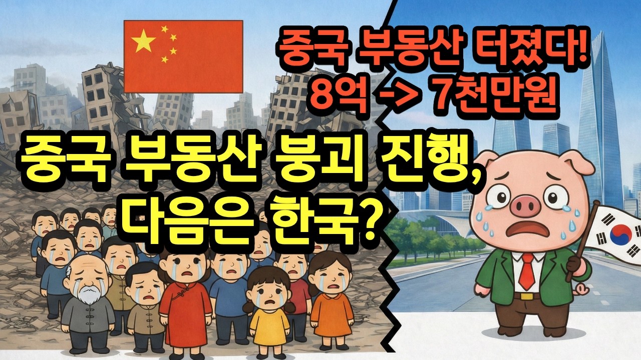 중국 부동산 70% 폭락! 대한민국이 소름 돋게 똑같이 따라가는 증거
