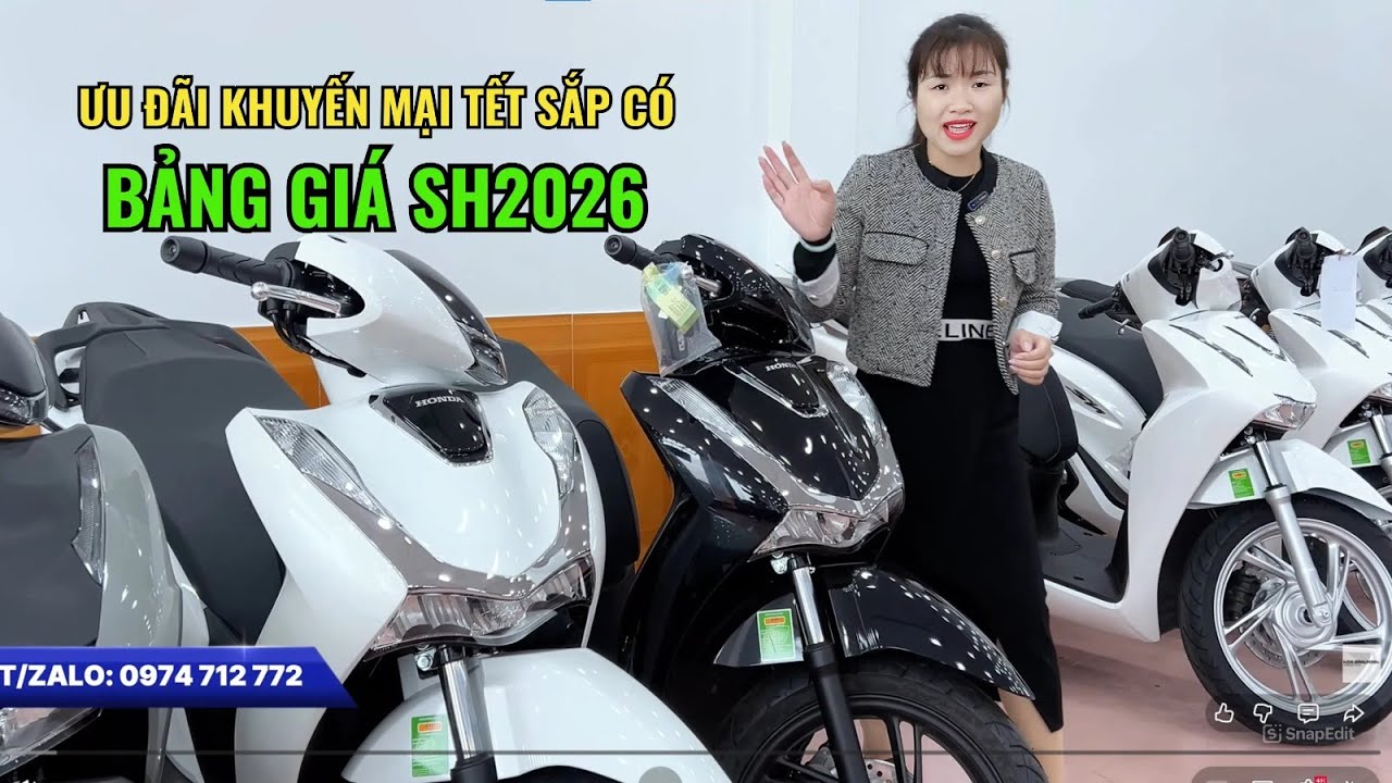 Cập nhập bảng giá xe Sh 2026 mới nhất. Quá bất ngờ