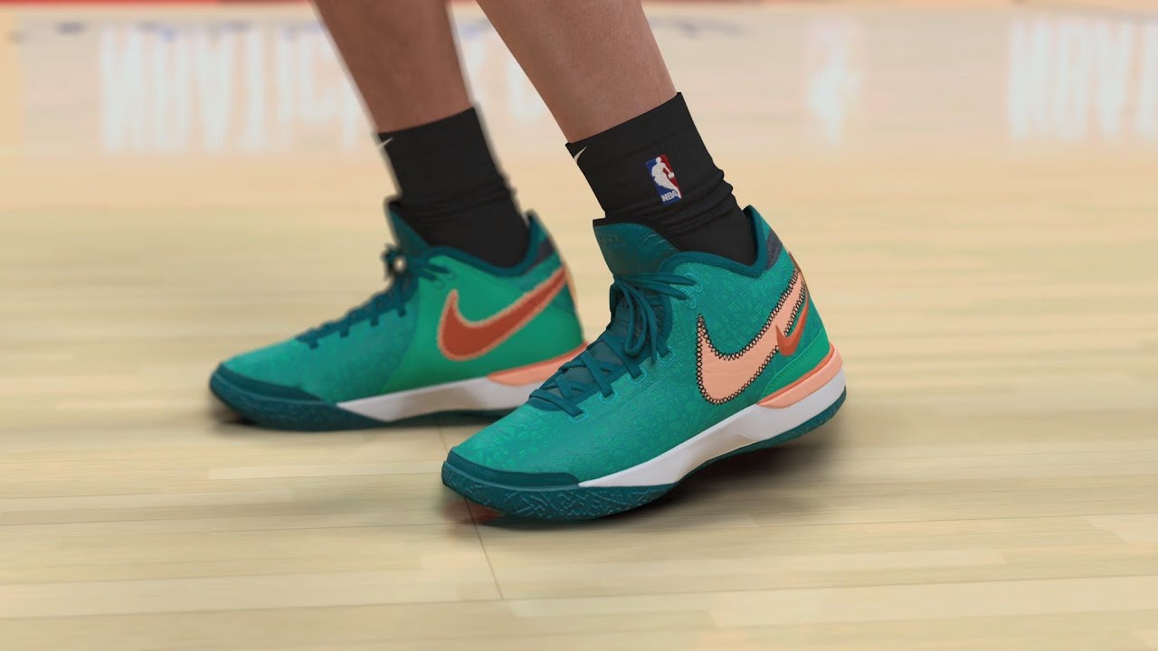 NBA 2K24 New Gen Shoe Creator Nike LeBron NXXT Gen Geode Teal