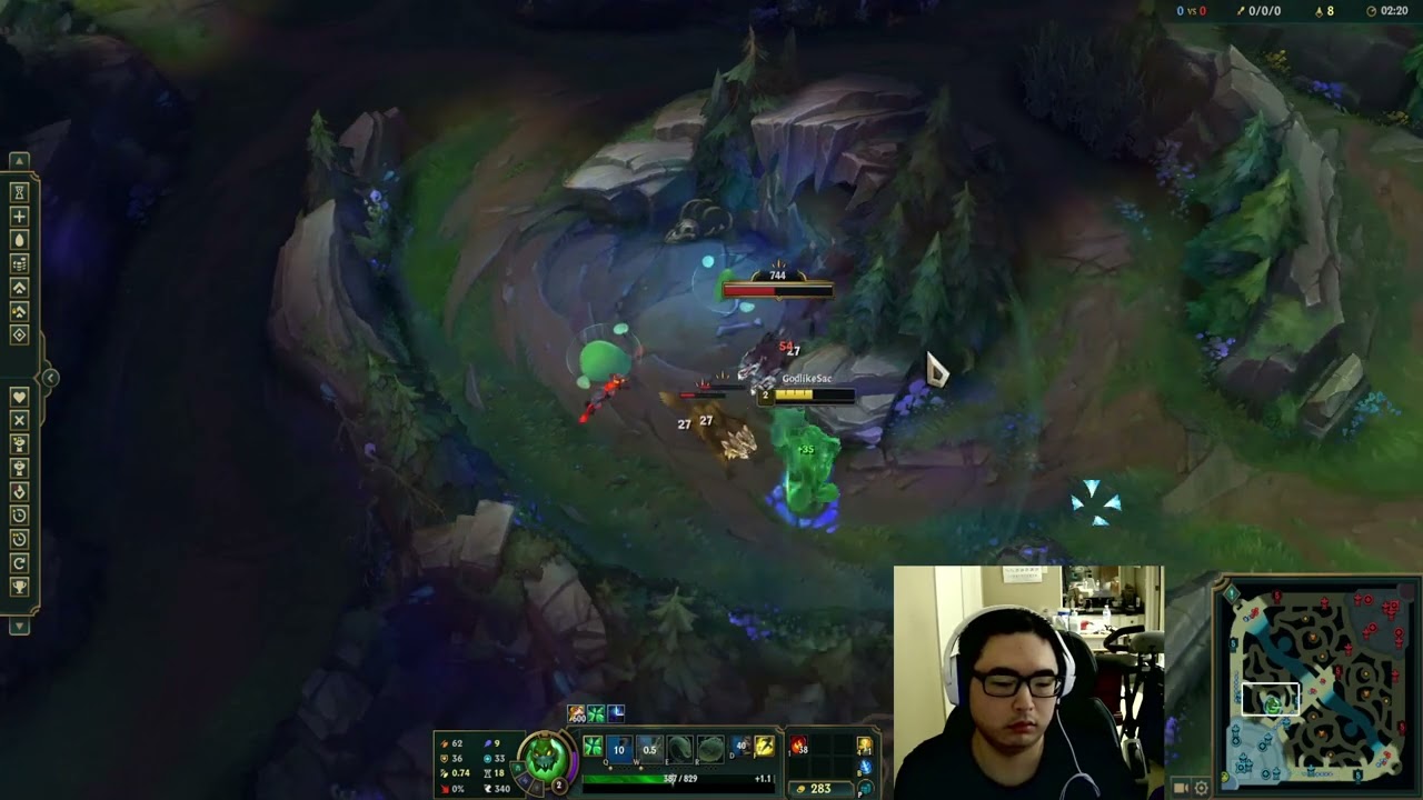 ZAC JG Full Clear Blue Start 3:16 - Practicing JG Clear S14 (Patch 14.23) Season 14 Full Clear ZAC