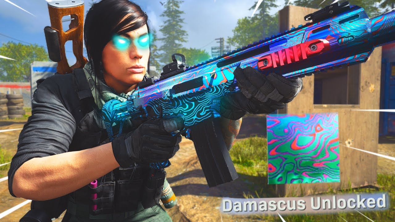 i unlocked DAMASCUS CAMO in MODERN WARFARE and well..
