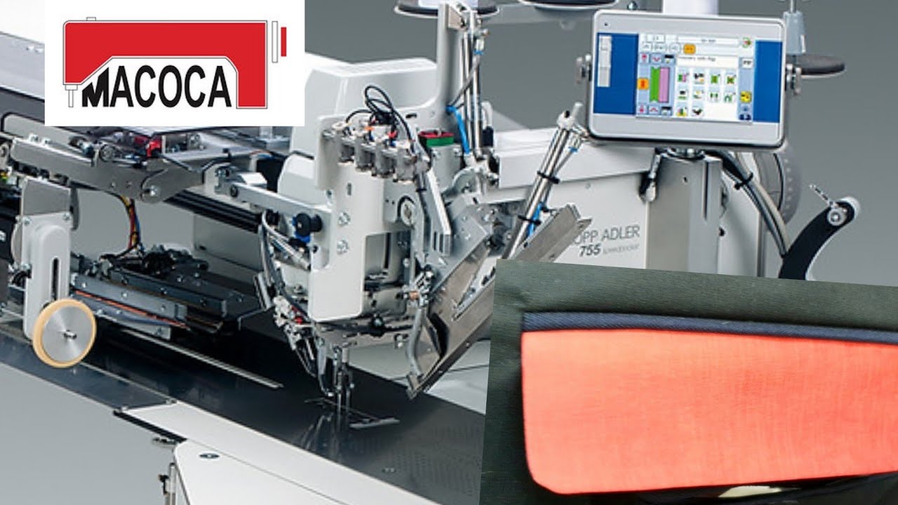 Maquina automática para hacer bolsillo de vivos de saco y pantalón | Durkopp Adler 755 S - MACOCA