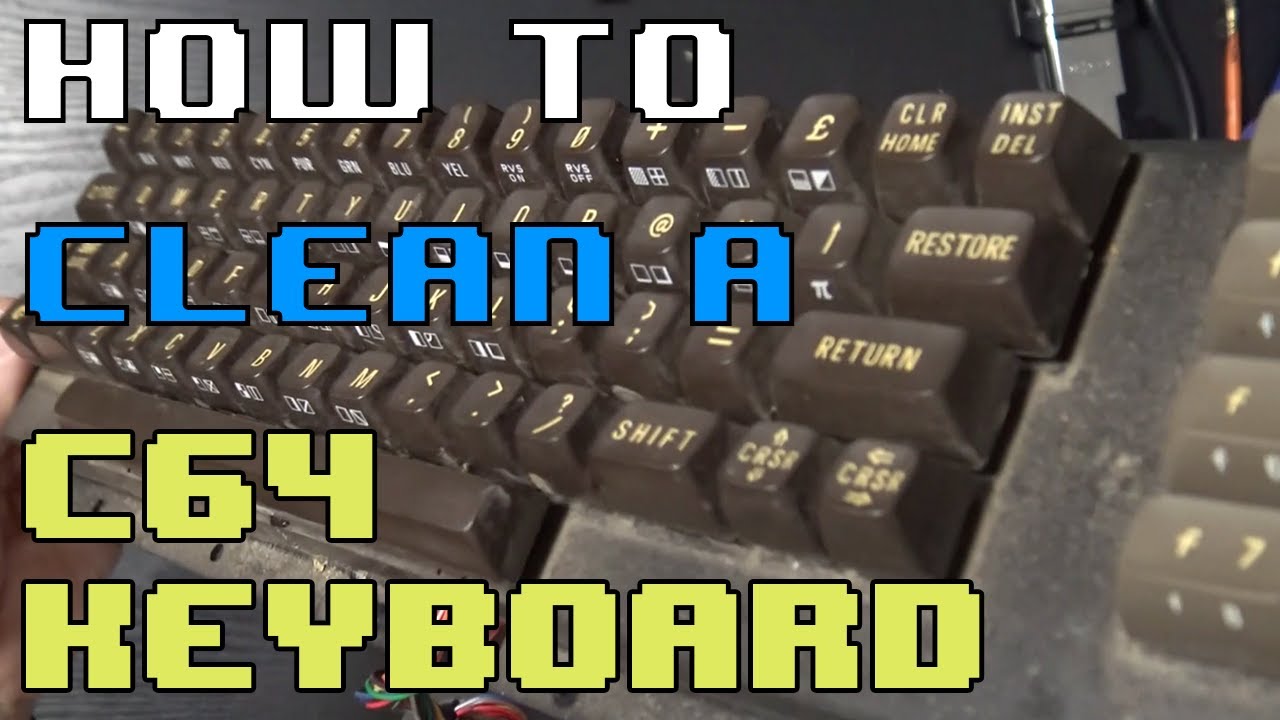 How To Clean a Commodore 64 Keyboard