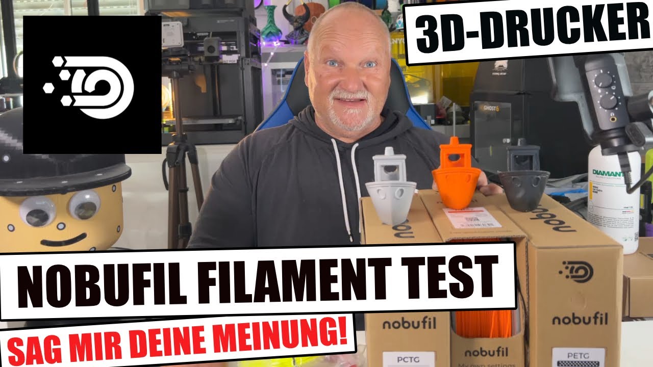 Nobufil Filament ABSx PCTG PETG TEST & 3D Drucke