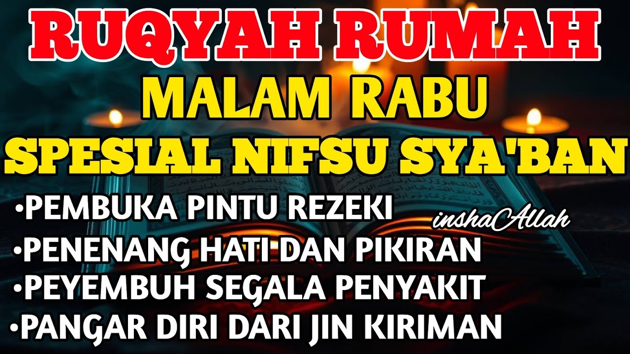 RUQYAH MALAM RABU BULAN NIFSU SYA'BAN USIR JIN & STAN DRI RUMAH DENGAN AYAT PENYEMBUH BY ALAA AQEL