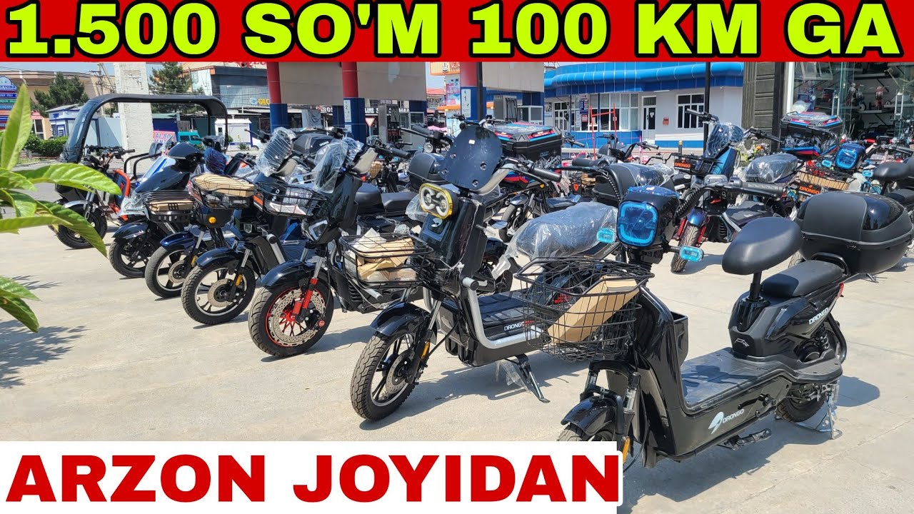 100 KM GA 1.500 SO'M RASXOD QILADIGAN SKUTER NARXLARI