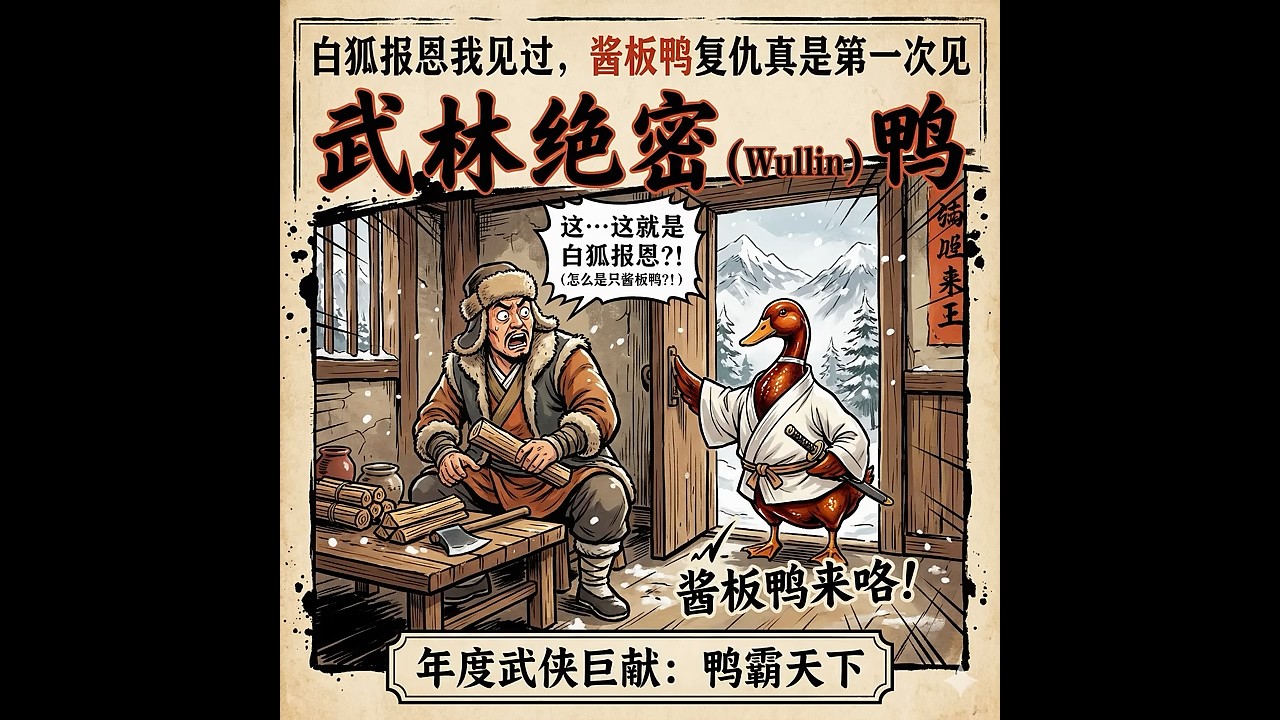 酱板鸭爆火原版剧情解析：白狐反转为什么这么上头？#酱板鸭 #AI短视频 #热梗 #反转剧情 #YouTubeShorts