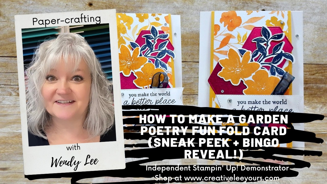 How to Make a Garden Poetry Fun Fold Card (Sneak Peek + Bingo Reveal!)