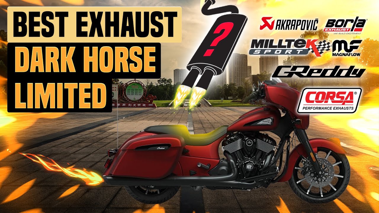 Indian Chieftain Dark Horse and Limited Exhaust Sound🔥 Freedom Performance,Kesstech,Rinehart