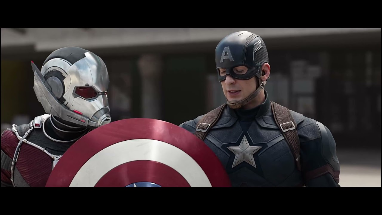 Ant-Man returns Cap's Shield without MUSIC | Captain America: Civil War