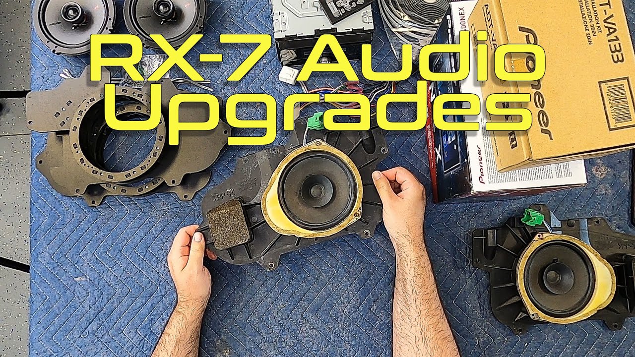FD RX7 Door Speaker Upgrade and Head Unit Installation Prep