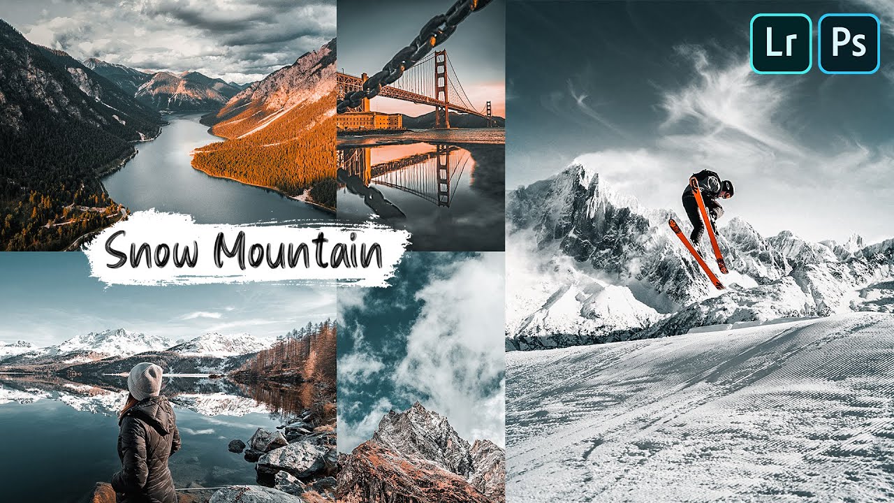 PRESET FOR LIGHTROOM MOBILE/DESKTOP AND PHOTOSHOP - SNOW MOUNTAIN - FREE DNG & XMP