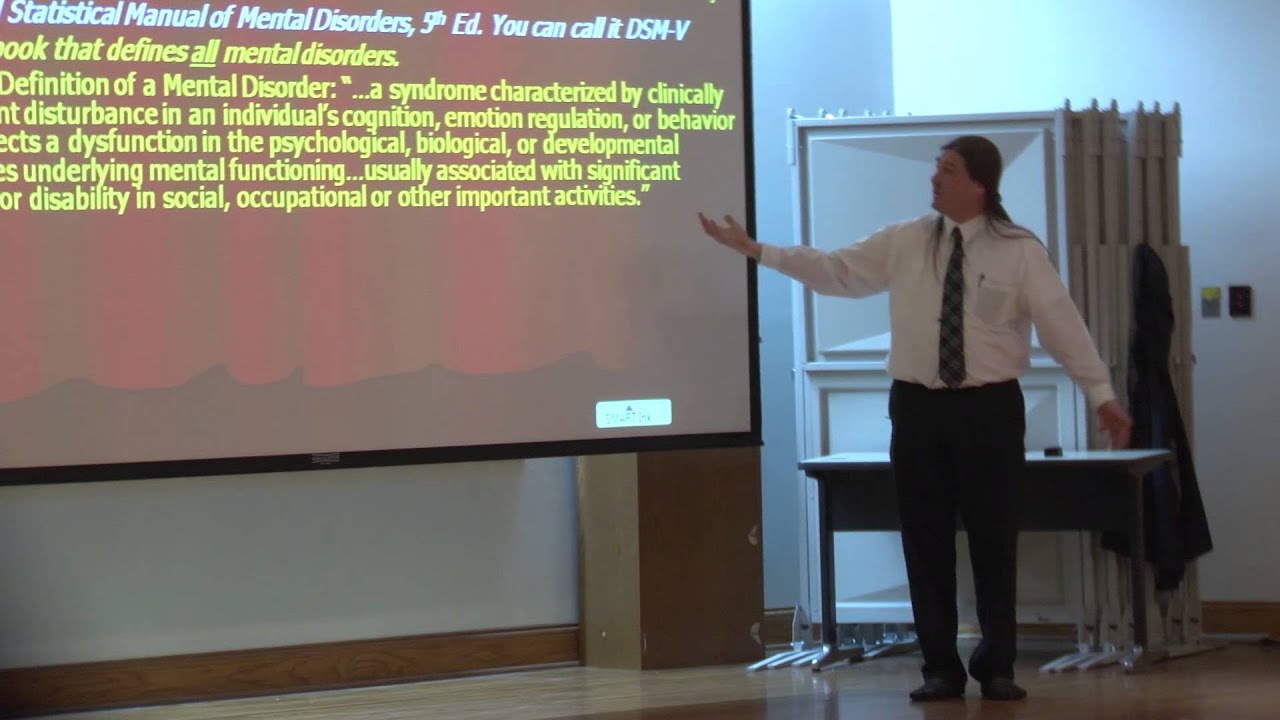 Abnormal Psychology: Disorders: The Diagnostic Statistical Manual