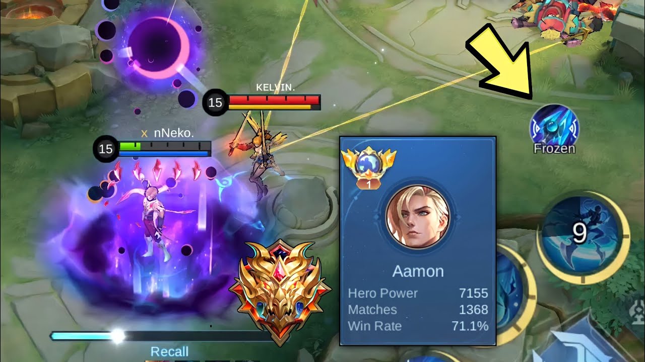 GLOBAL AAMON HARD CARRY INTENSE PLAY IN HIGH RANK ( epic comeback! )
