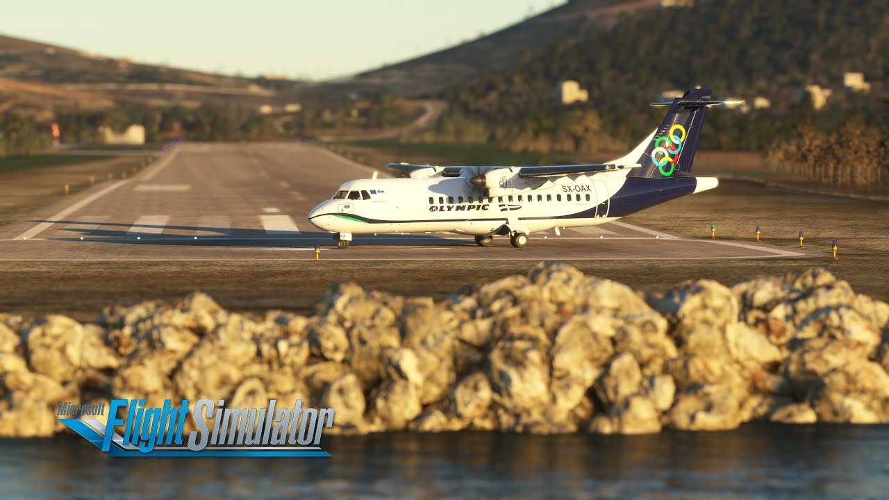 Short field ops on the Greek islands | Olympic Air | ATR 42/72-600 | MSFS 2020