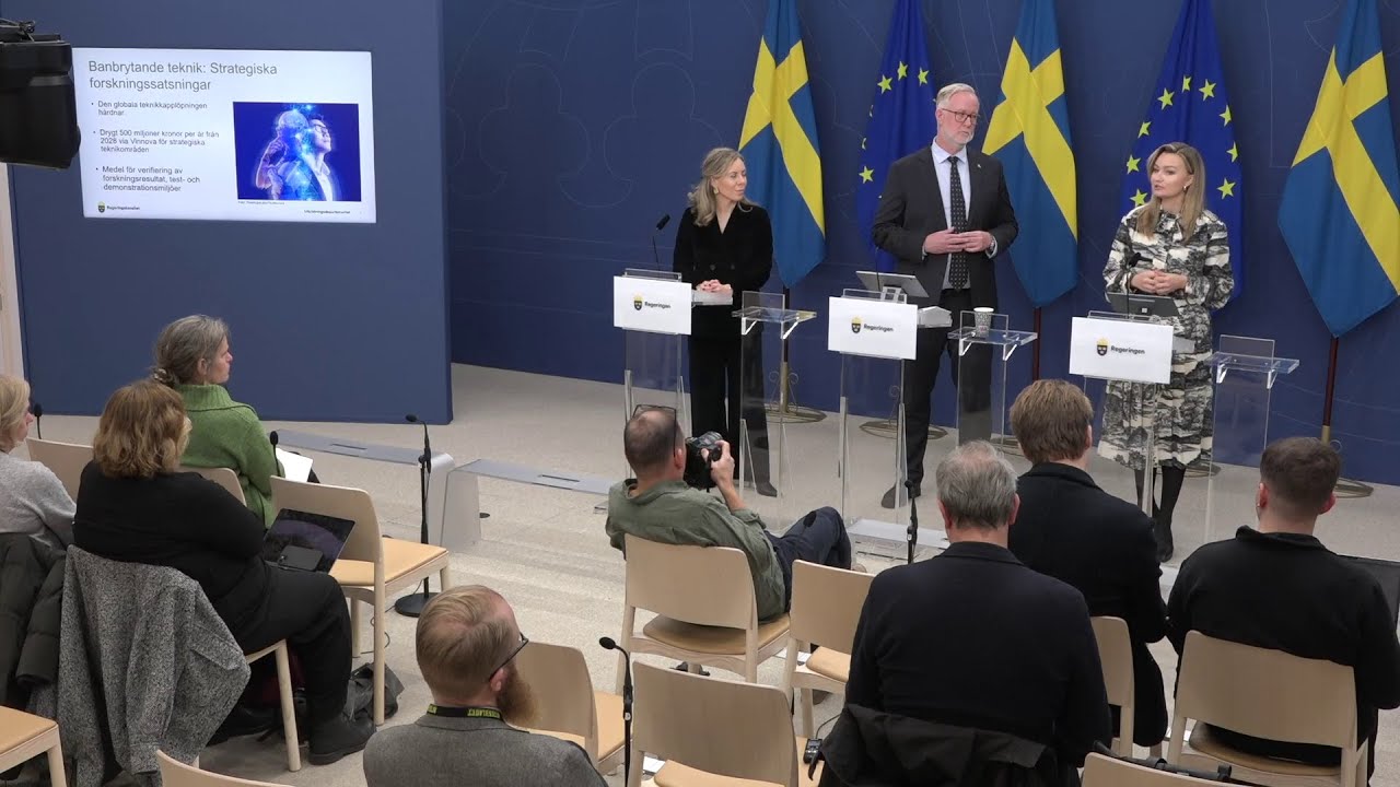 Regeringen presenterar en av de största satsningarna på forskning och innovation någonsin