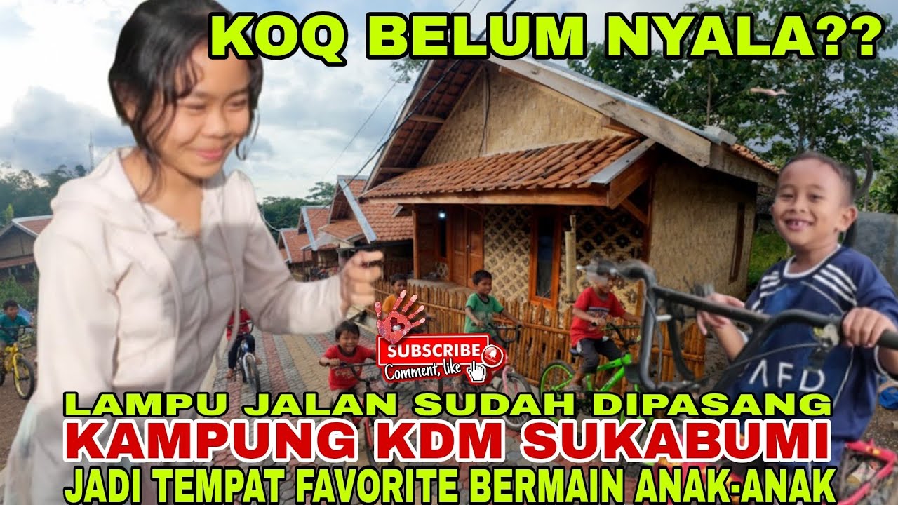 makin banyak pengunjung‼️lampu PJU Kampung KDM Sukabumi sudah terpasang, kenapa belum nyala?