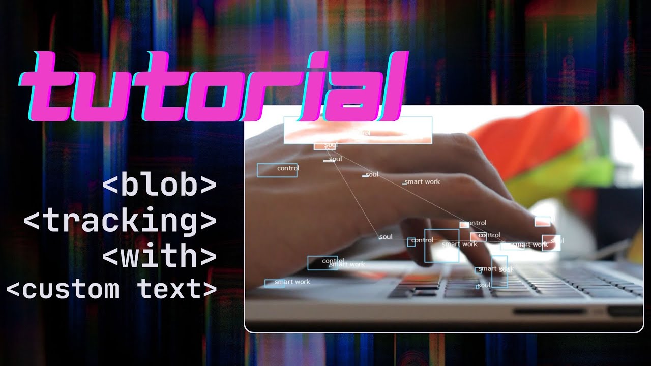 TUTORIAL | Blob Tracking with Custom Text | #touchdesigner