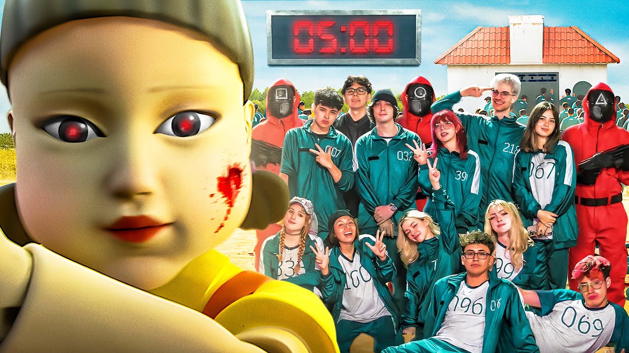 🔥 RECREÉ los JUEGOS del CALAMAR con STREAMERS...