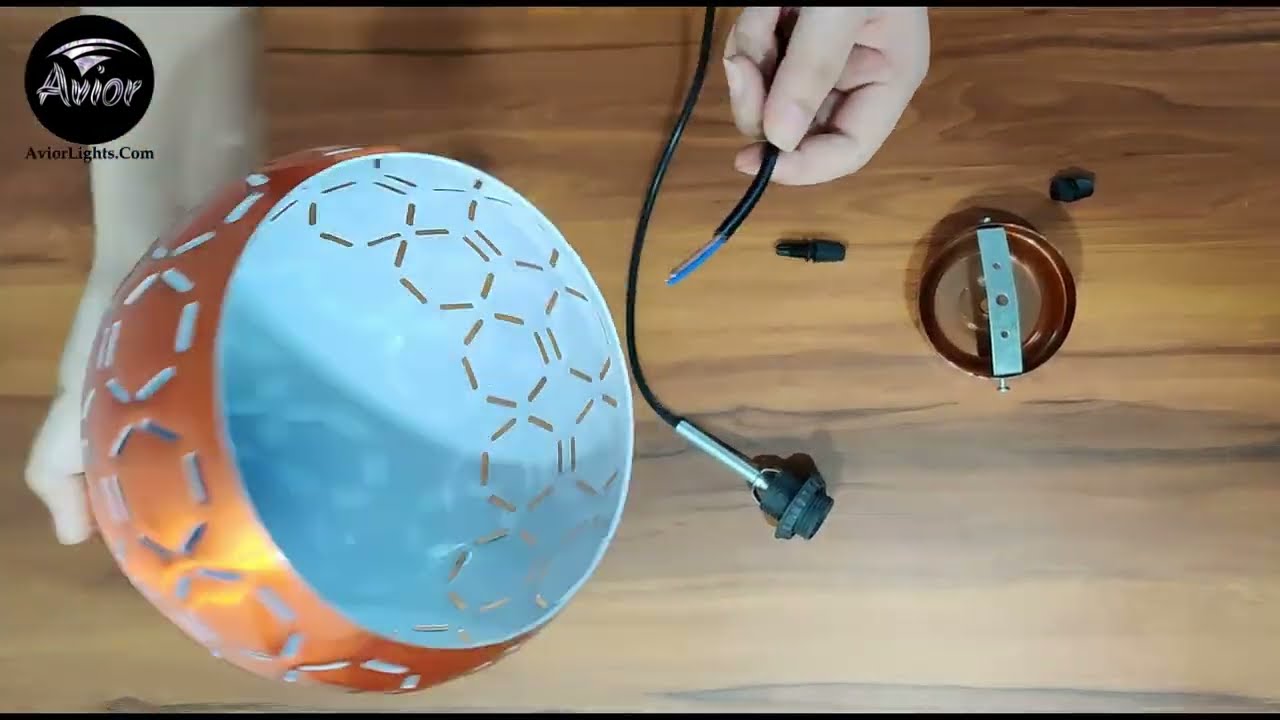 How to install a Hanging Lamp | Decorative Ceiling Pendant Light I Avior