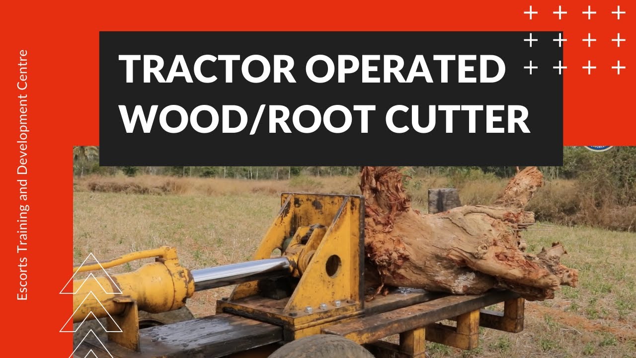 Tractor operated Wood/Root cutter | Hydraulic Root Cutter