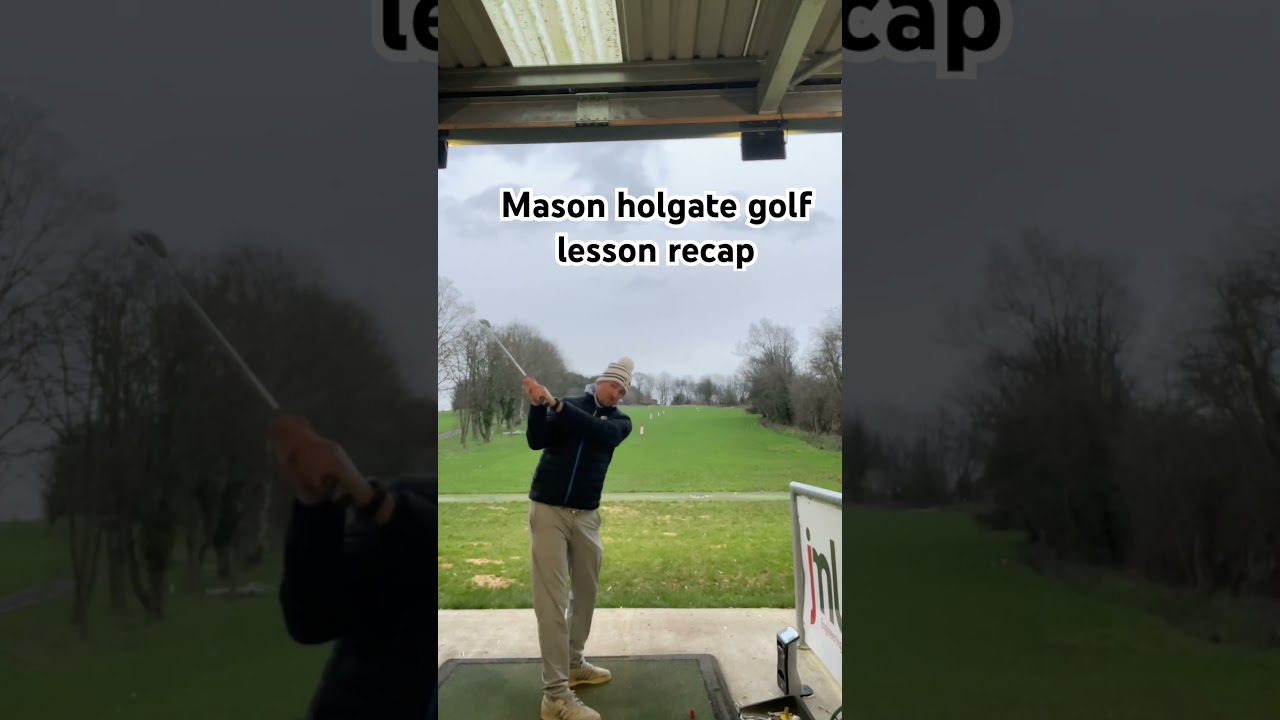 Premier league footballer gets a golf lesson!
