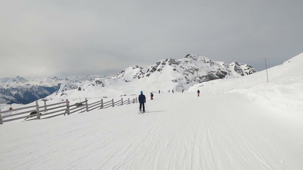 Piste Combe 1 Red  La Plagne/Paradiseski Glacier area