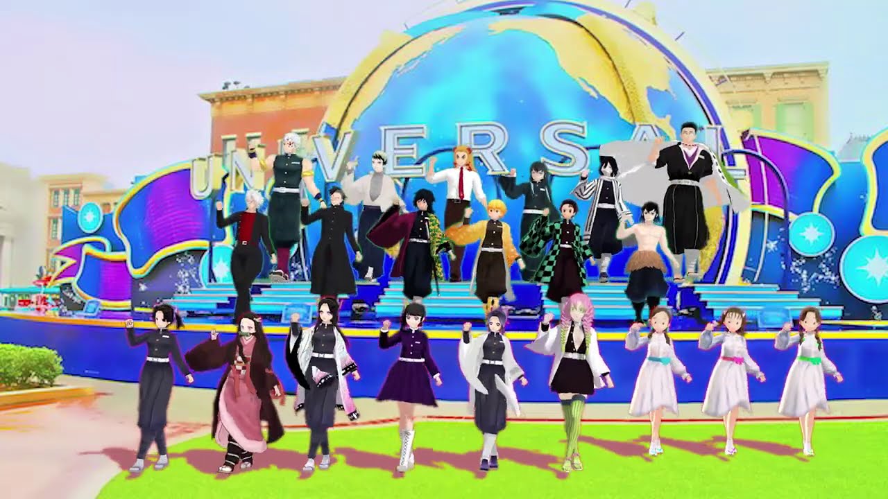 🔴みんなでハッピー💛【鬼滅の刃mmd】♪0200921ライブで作った動画「恋するフォーチュンクッキー」