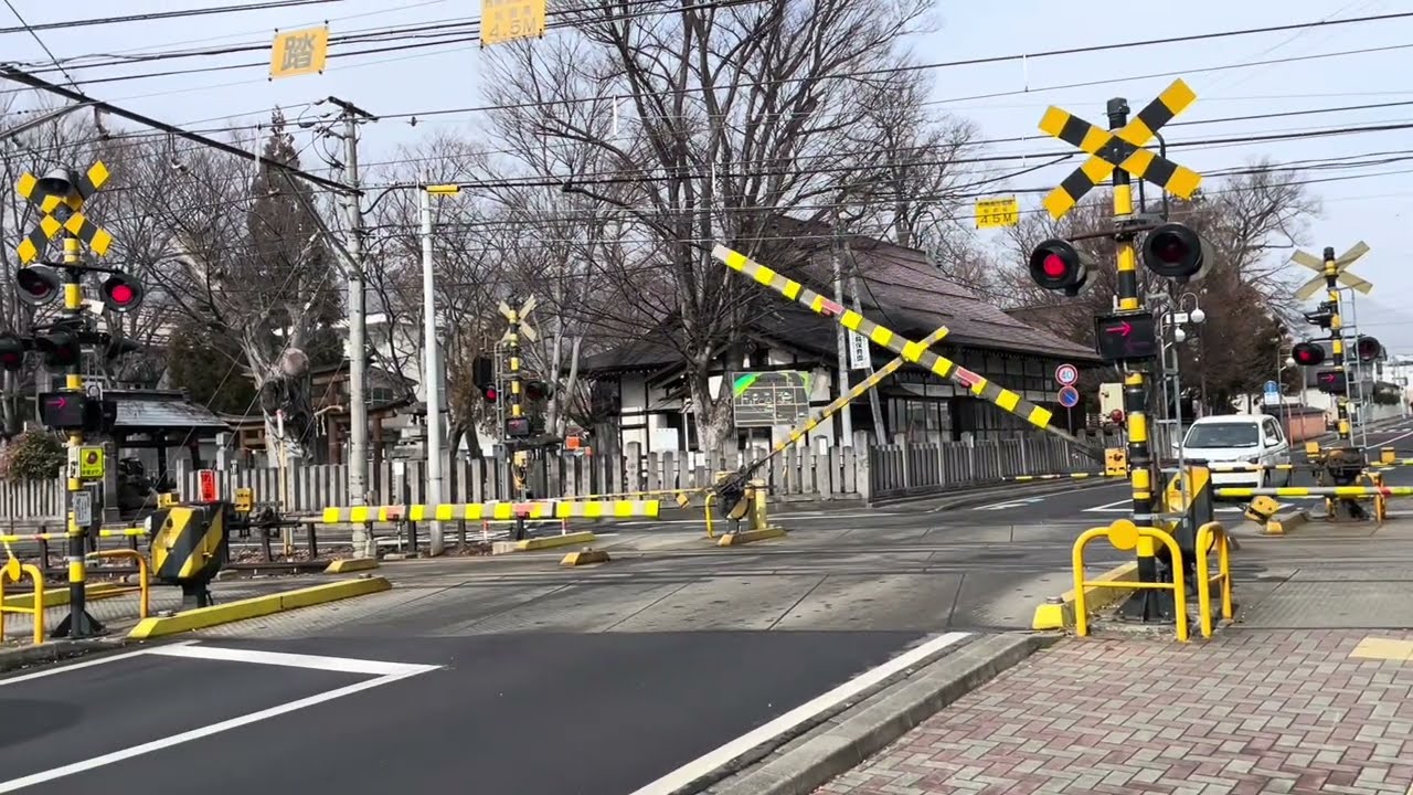【長野県】Rare train spotted! One in a million catch（一生に一度レベルの激レア列車、踏切で捕獲）