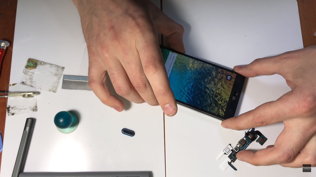 Samsung galaxy a5 SM-A500H - разборка, как снять дисплей / disassembly, how to remove the display