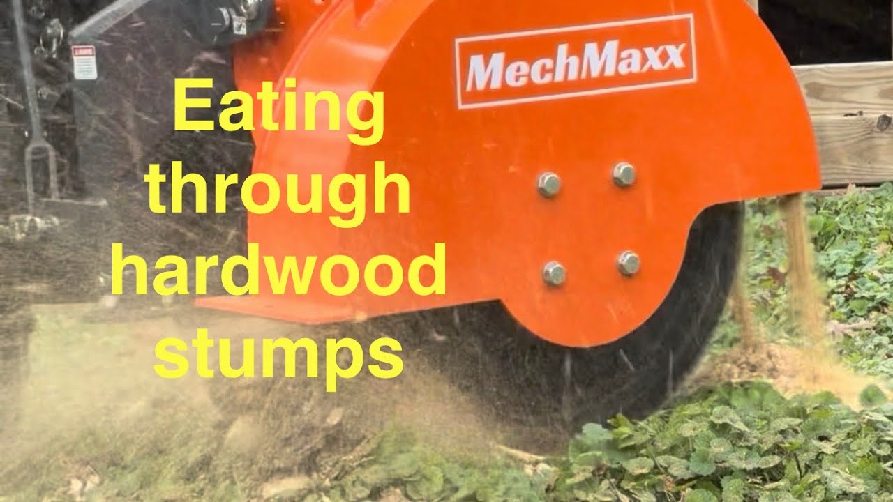 SG24 Stump Grinder vs Hardwood Stump | First Run & Lessons Learned