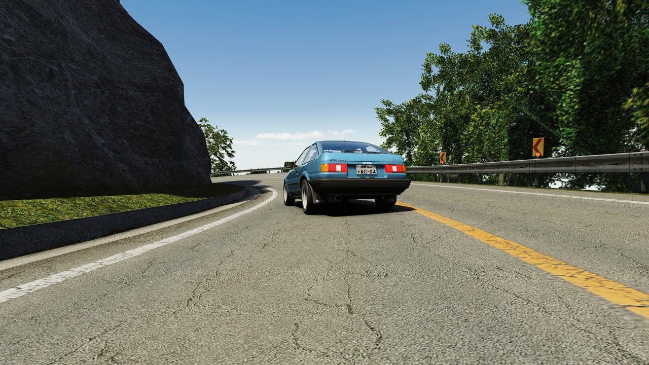 Assetto Corsa stock 86 on EK Akina TL Downhill 4:44:87