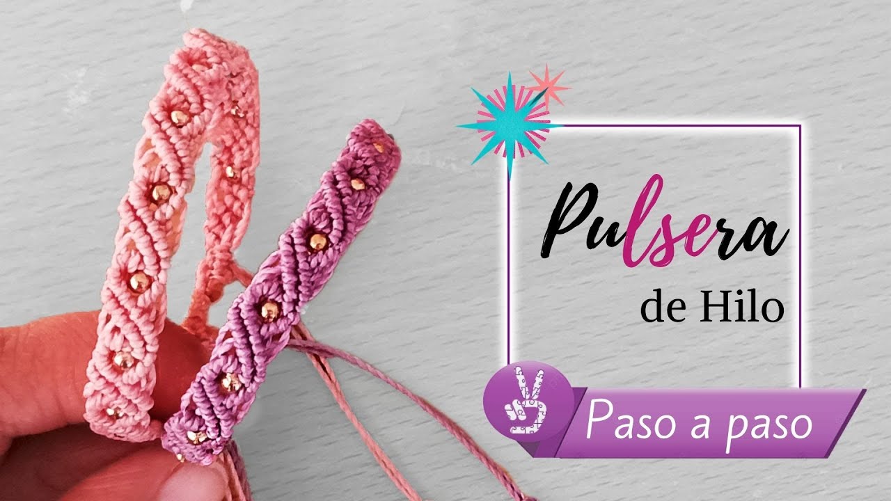 *Pulsera de hilo fácil |DIY Macrame✨ Paso a paso ◕ Tutorial