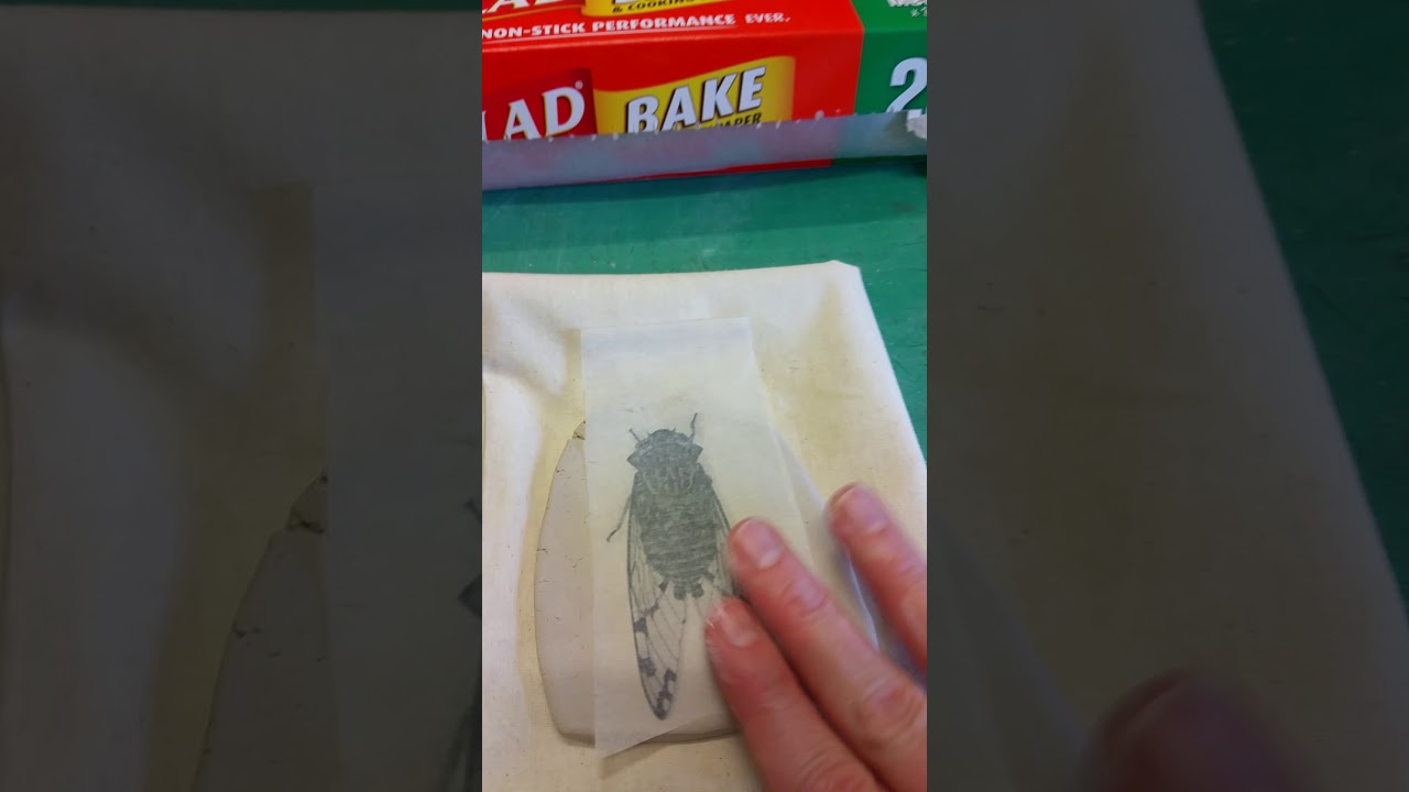 Easy How to put a toner transfer image onto ceramic clay pt 1