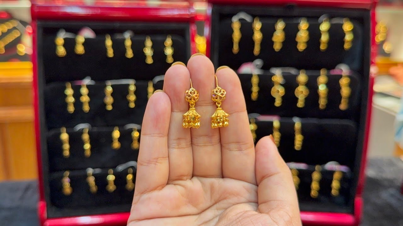 মাত্র ২ আনা হতে সোনার কানের দুল কিনুন 😱😱 | Lightweight Gold Earrings Design With Price 